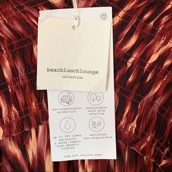 Beachlunchlounge Talia Brush Stokes Tunic Top - Picture 6 of 8